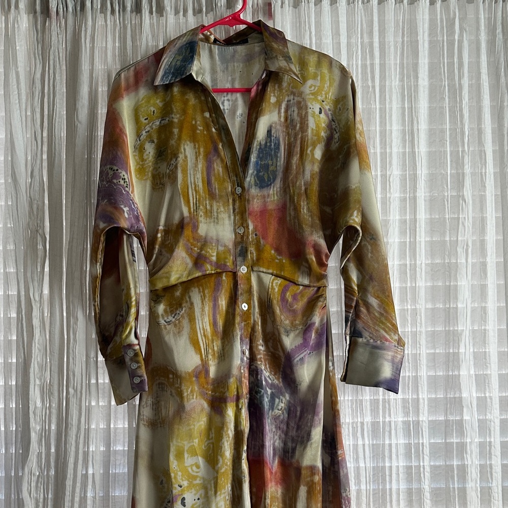 Zara Multicolor Abstract Dress